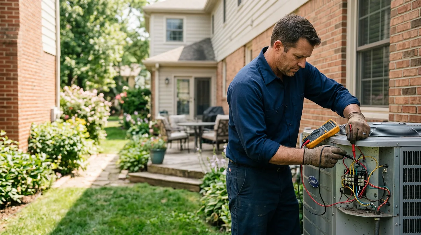 HVAC technician working near Centreville, MS